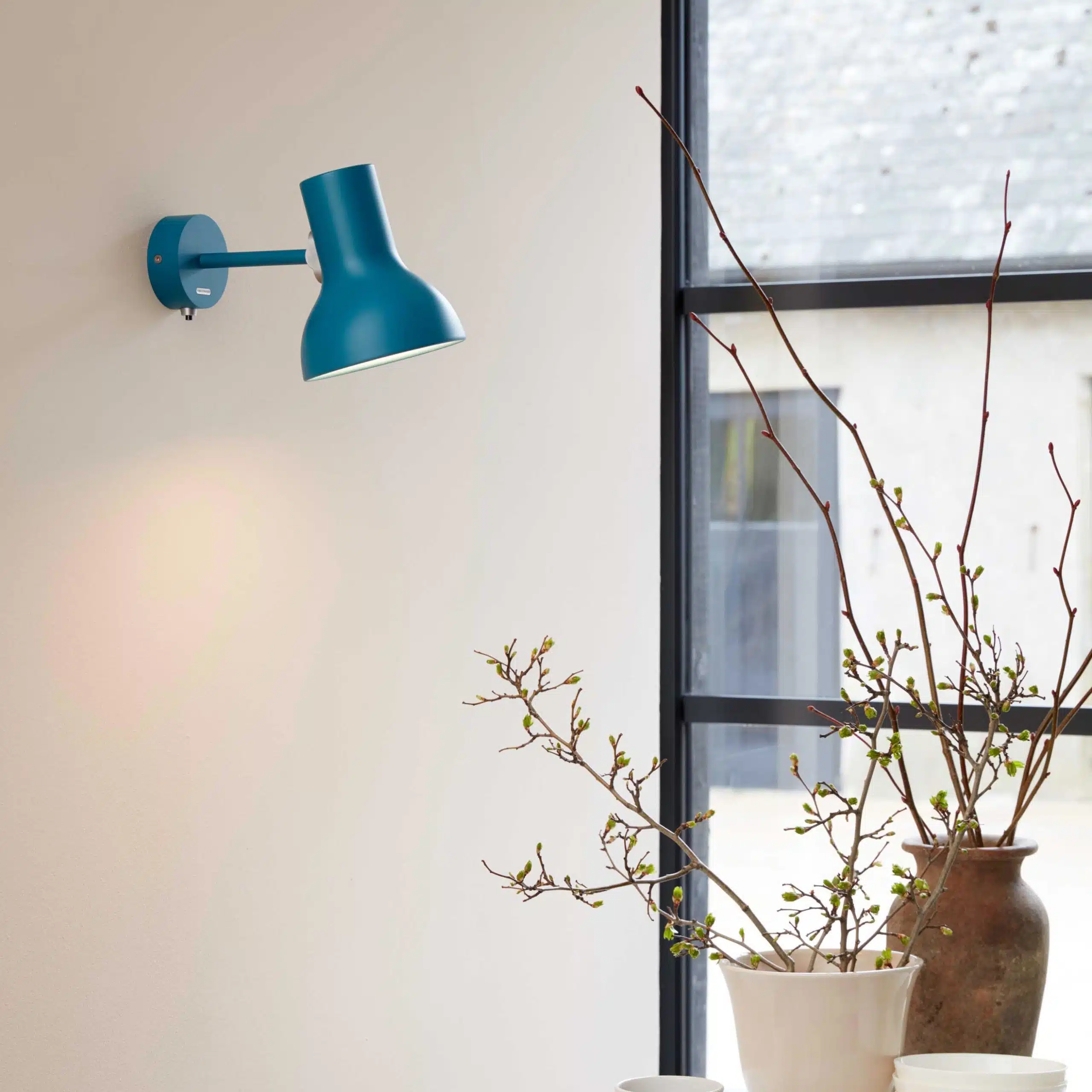 Anglepoise Light - Type 75 Mini Wall Light Margaret Howell Edition Saxon Blue - Saxon Blue Finish - Aluminium Shade