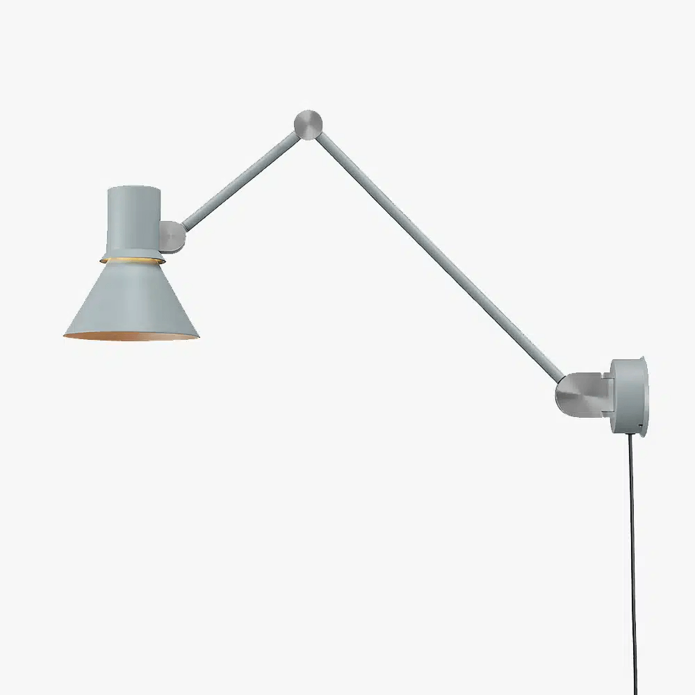 Anglepoise Light - Type 80 W3 Wall Light with cable Grey Mist - Grey Mist Finish - Aluminium Shade
