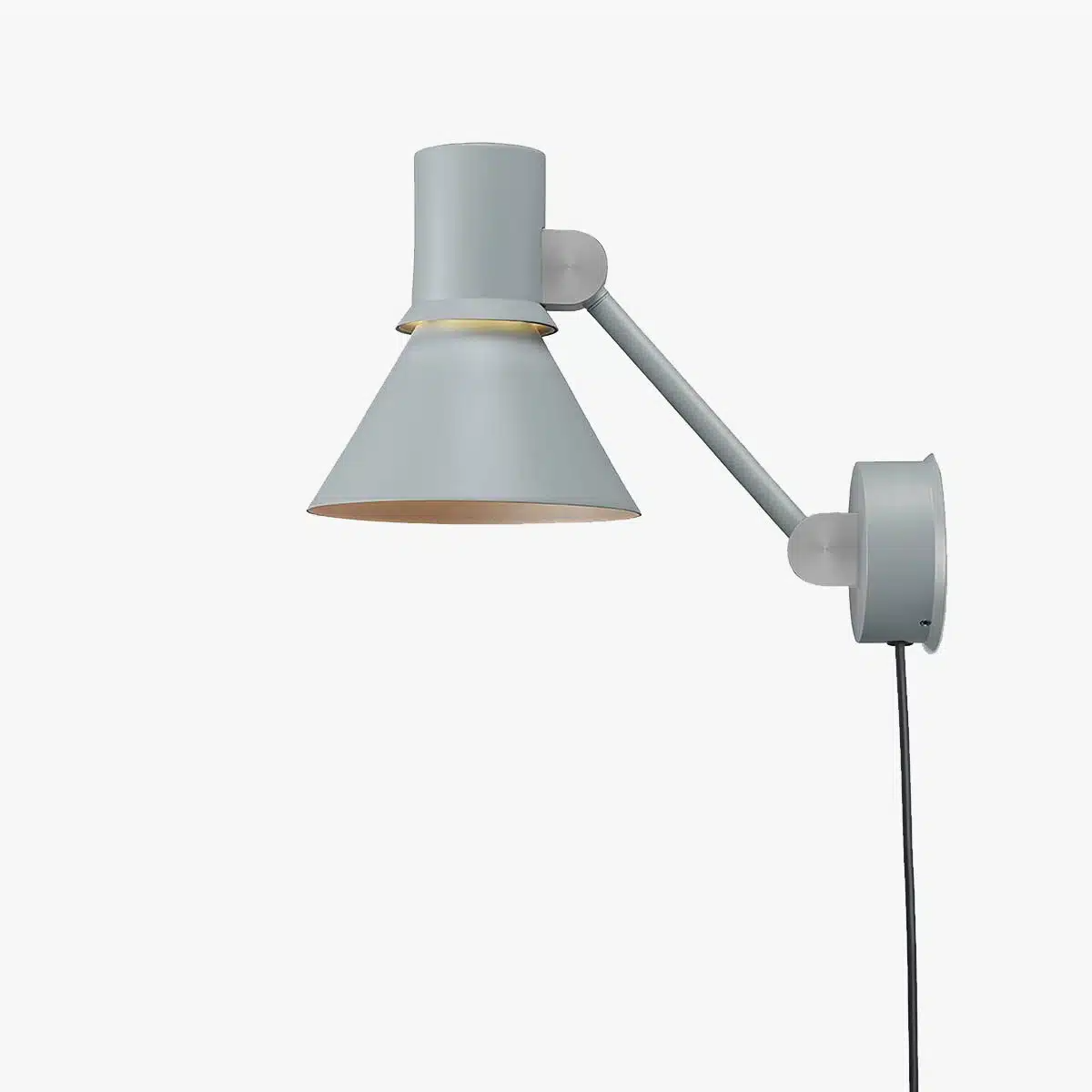 Anglepoise Light - Type 80 W2 Wall Light with cable Grey Mist - Grey Mist Finish - Aluminium Shade and Steel Stem