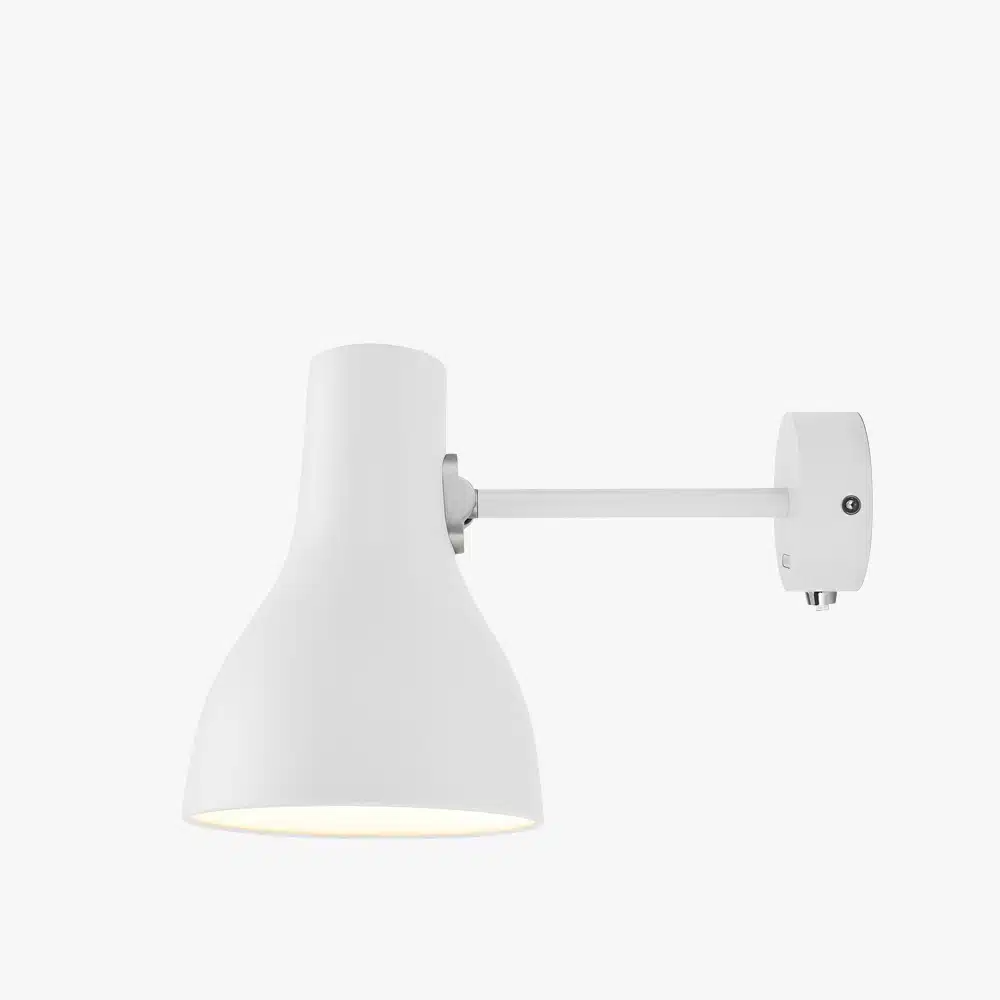 Anglepoise Light - Type 75 Wall Light Alpine White - Alpine White Finish - Aluminium Shade