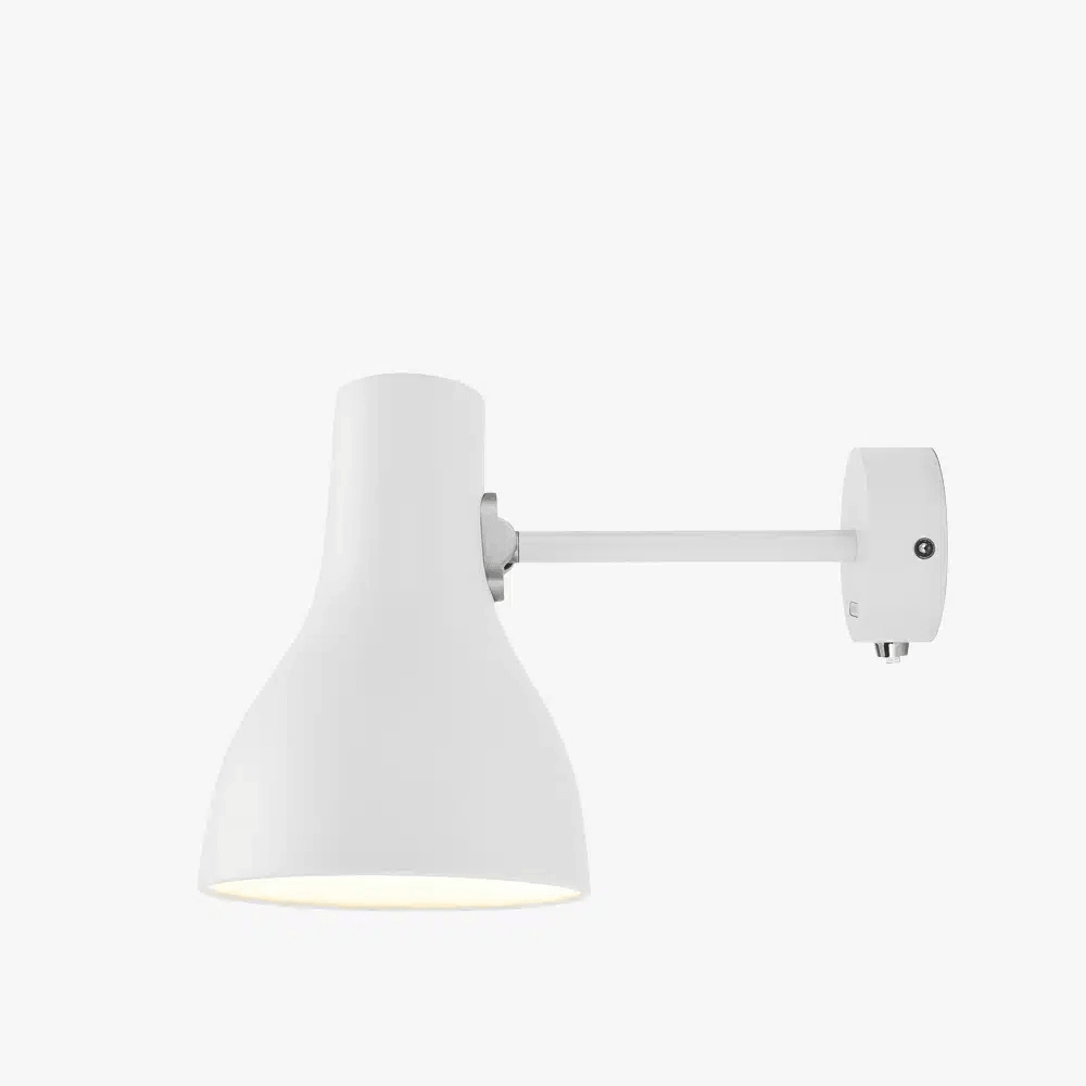Anglepoise Light - Type 75 Wall Light Alpine White - Alpine White Finish - Aluminium Shade