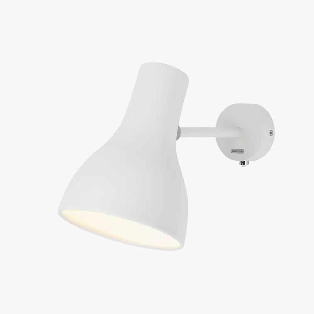 Anglepoise Light - Type 75 Wall Light Alpine White - Alpine White Finish - Aluminium Shade