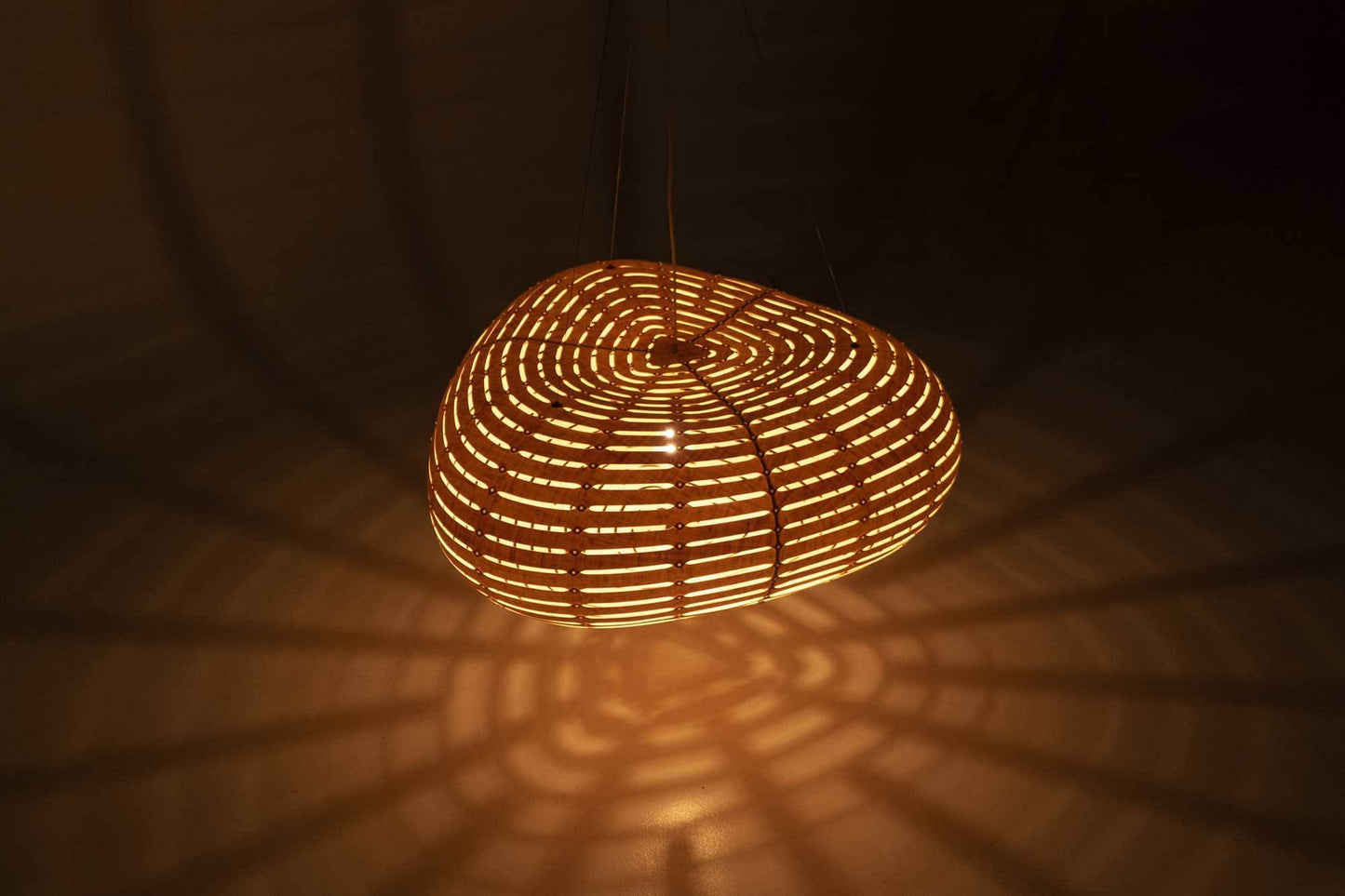 David Trubridge Cloud Pendant Light - Small - Bamboo