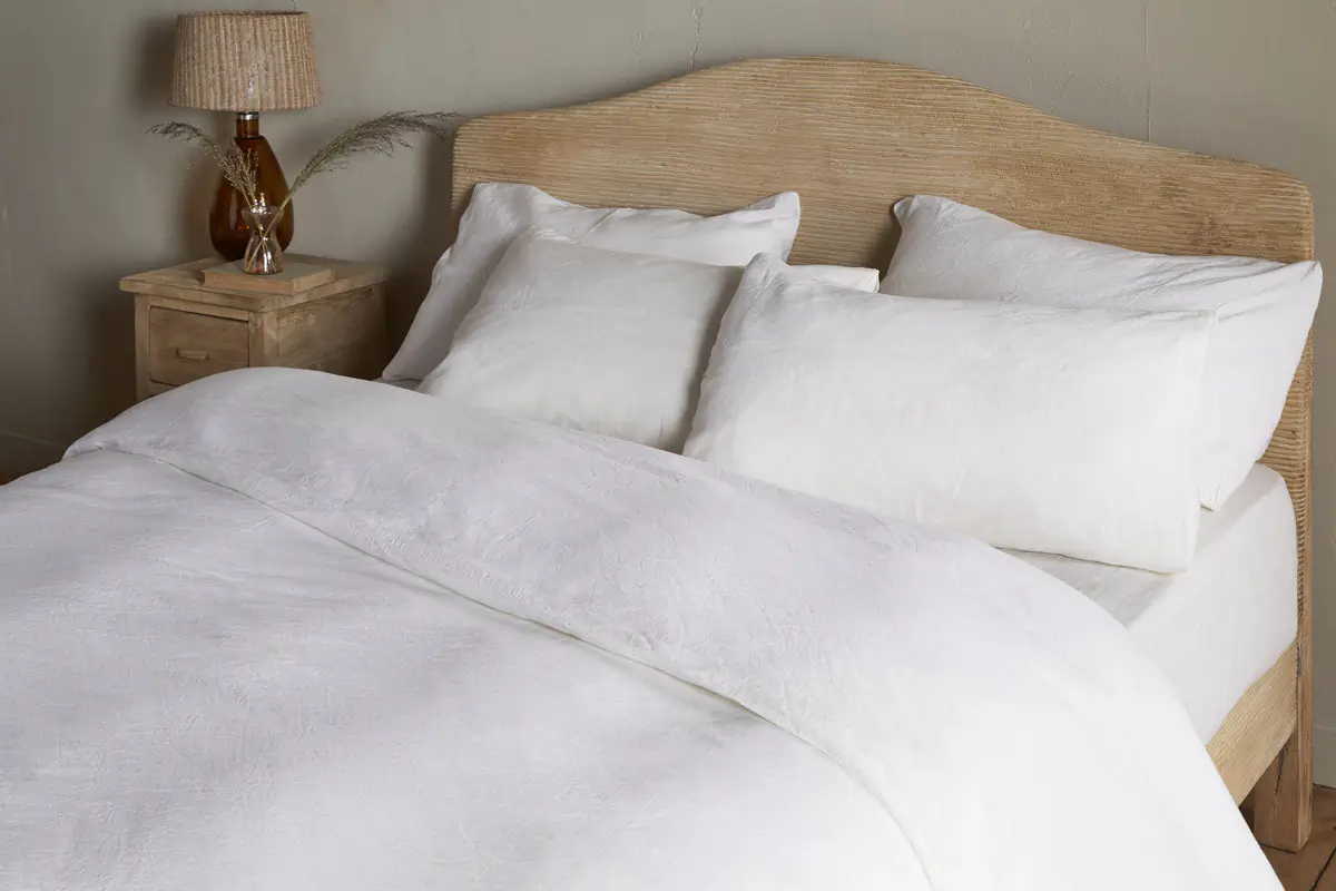 Nkuku - Cela Hemp & Cotton Duvet Cover - Natural - Double