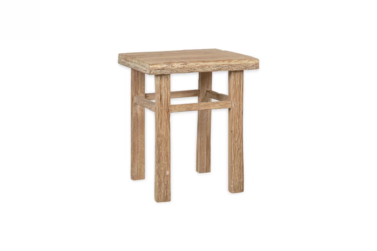 Nkuku - Ibo Reclaimed Wood Side Table - Natural