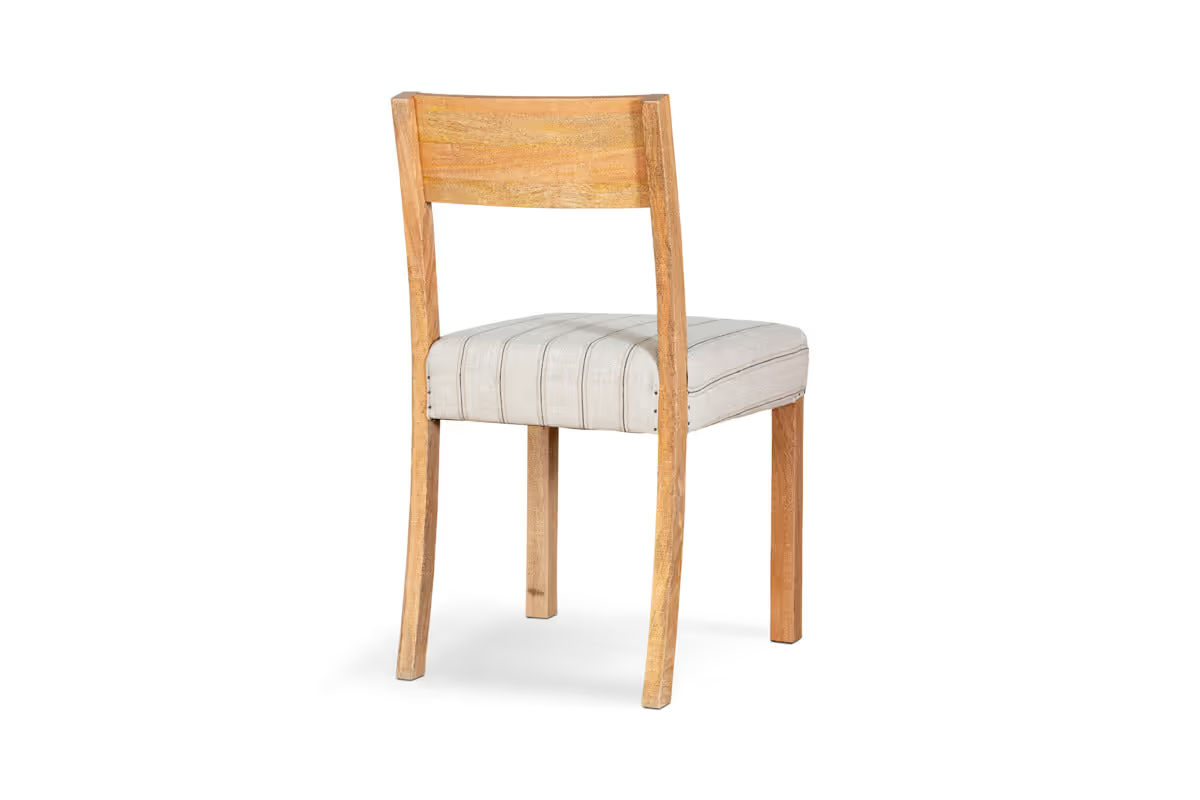 Nkuku - Nidhi Linen Upholstered Dining Chair - Natural