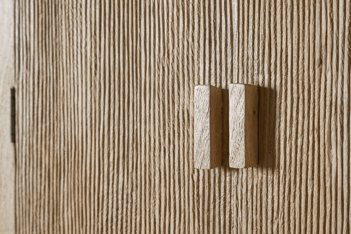 Nkuku - Vivan Grooved Wardrobe - Natural