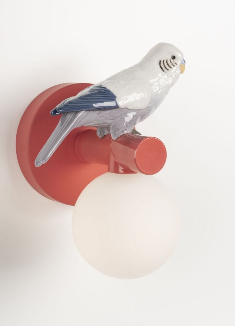 Lladró - Parrot Wall Sconce - Red