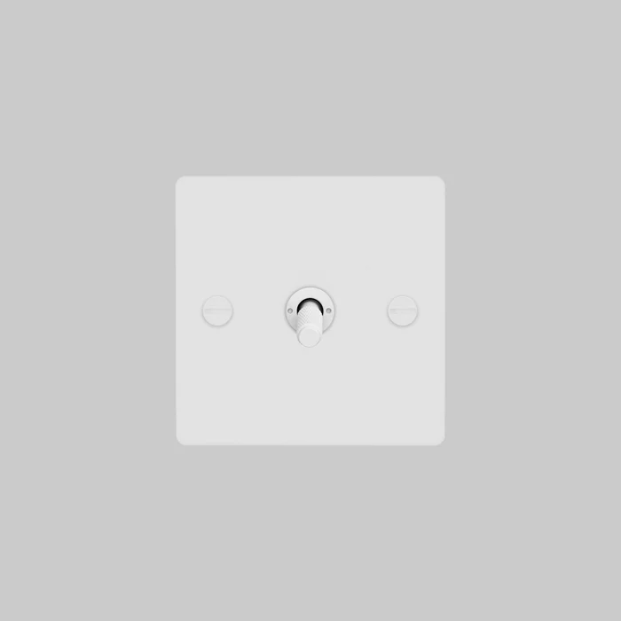 Buster & Punch - 1G Toggle 2-Way Cross Switch - White Finish