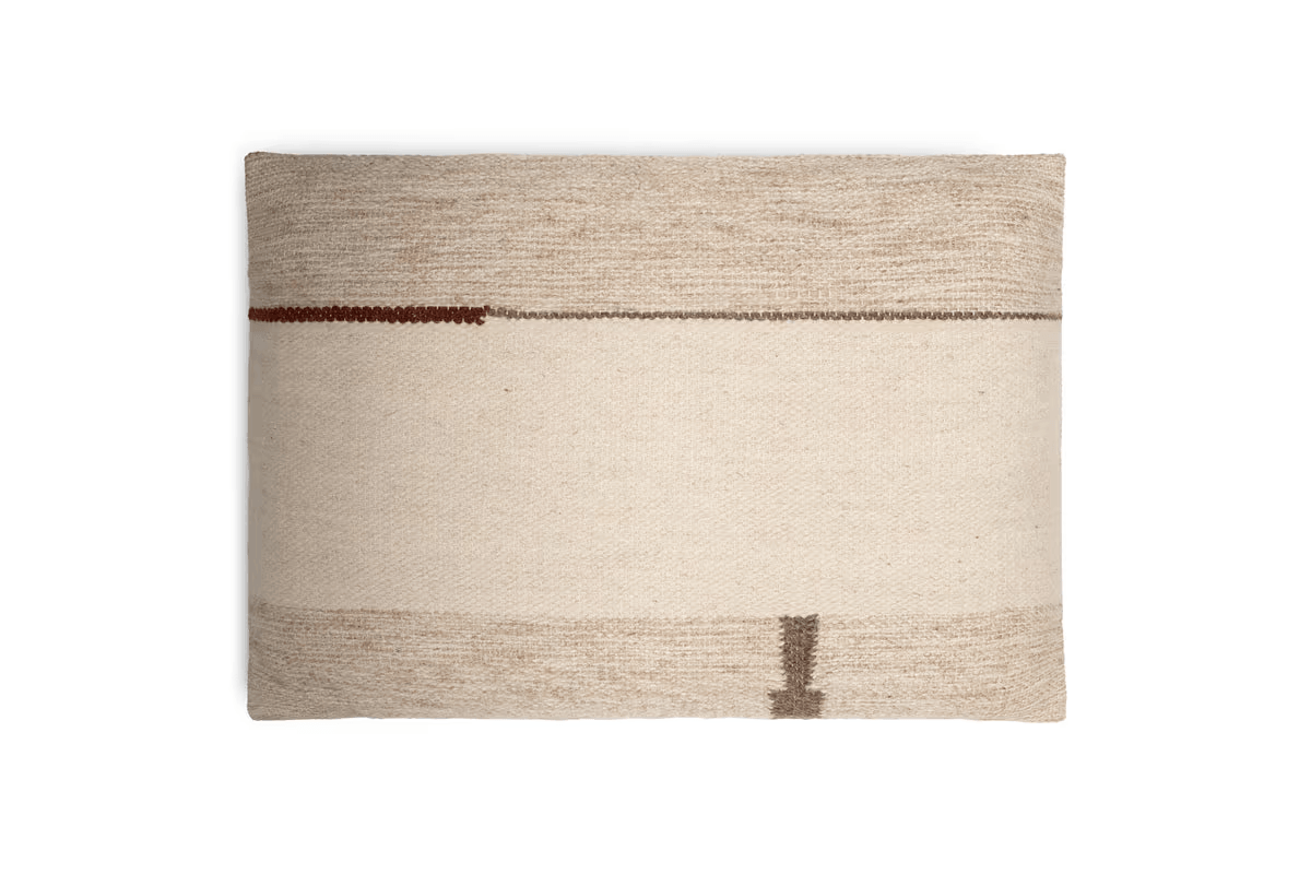 Nkuku - Tamil Wool Cushion Cover - Natural - 60 x 40cm