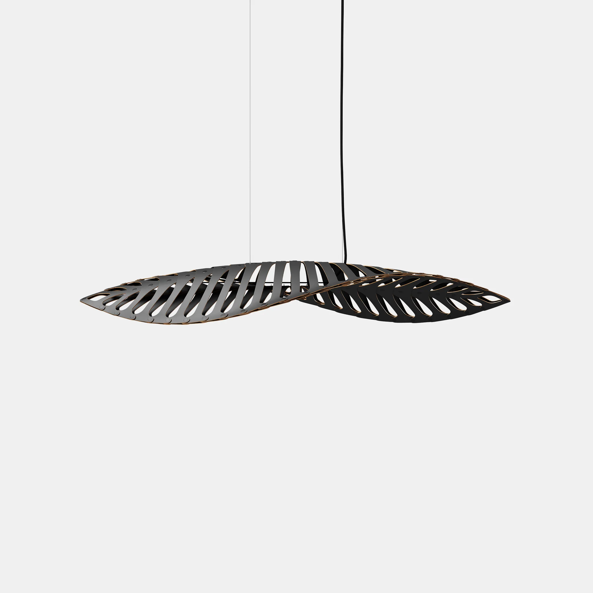 David Trubridge Navicula Pendant Light - Small - Black 2 Sides