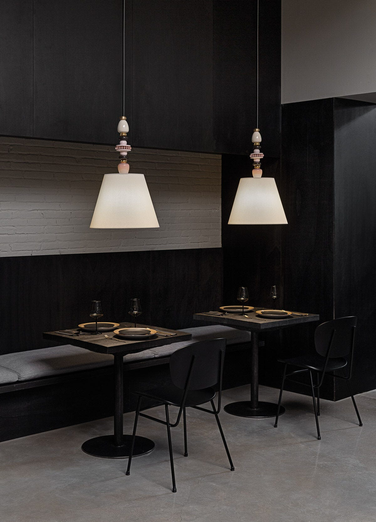 Lladró - Firefly Pendant Light - Pink and Gold