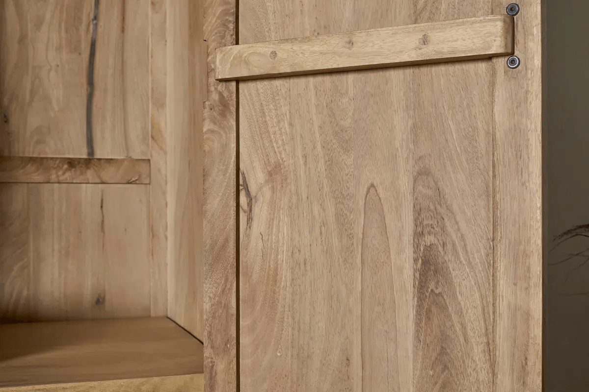 Nkuku - Vivan Grooved Wardrobe - Natural