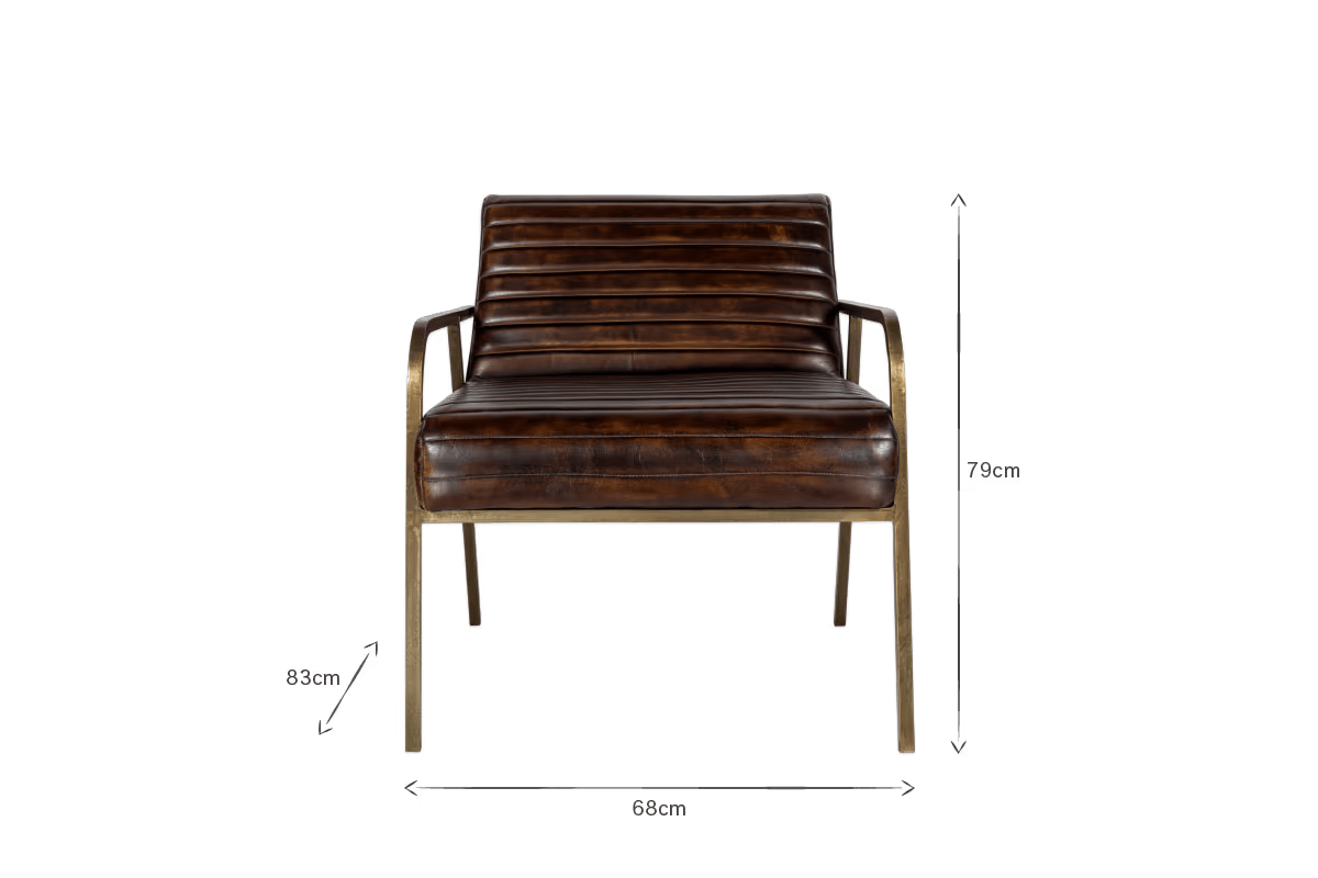 Nkuku - Mirai Ribbed Leather Armchair