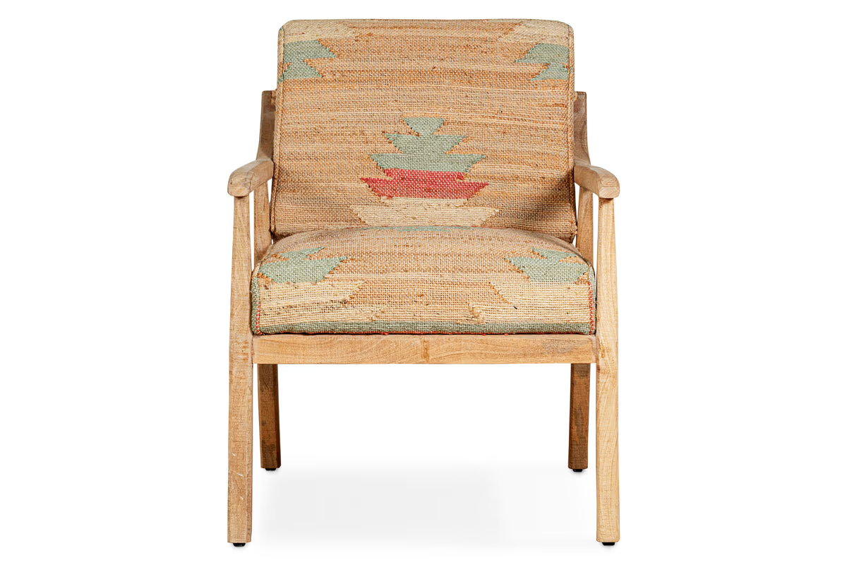 Nkuku - Kavya Kilim Occasional Armchair - Natural