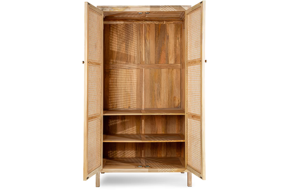 Nkuku - Kanz Mango Wood Wardobe - Natural
