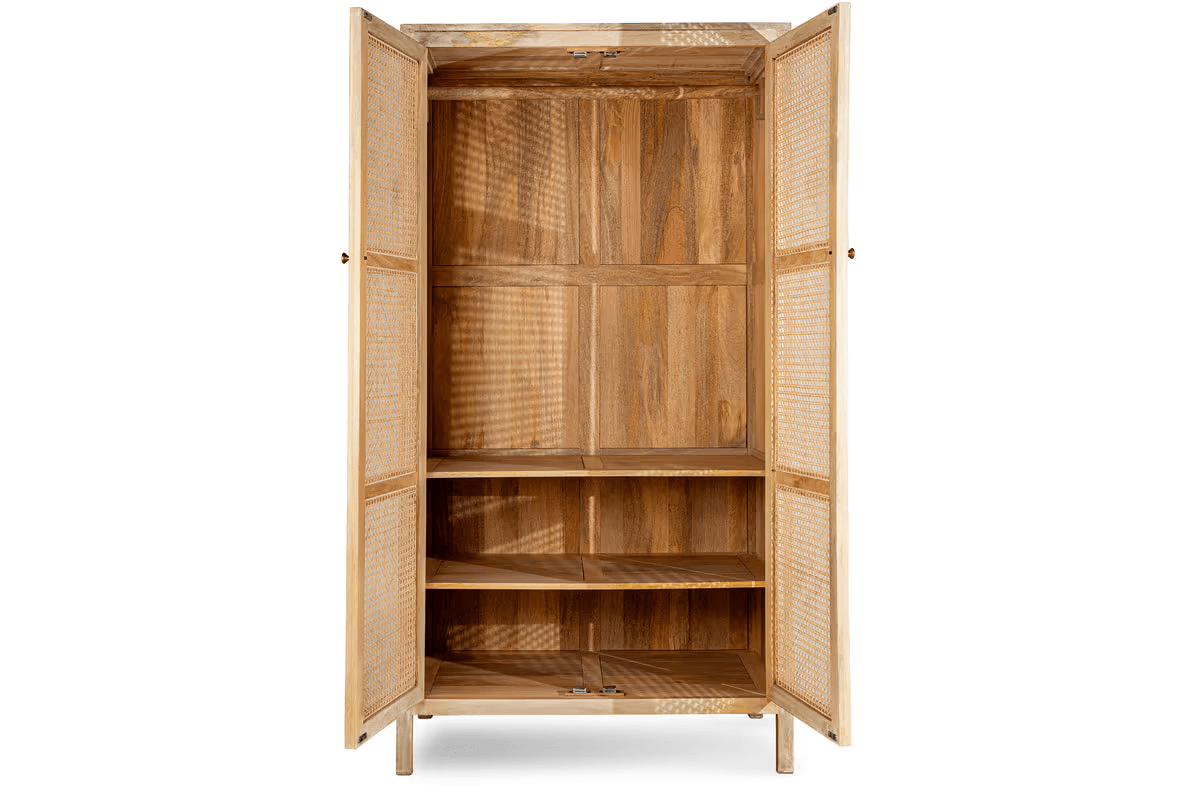 Nkuku - Kanz Mango Wood Wardobe - Natural