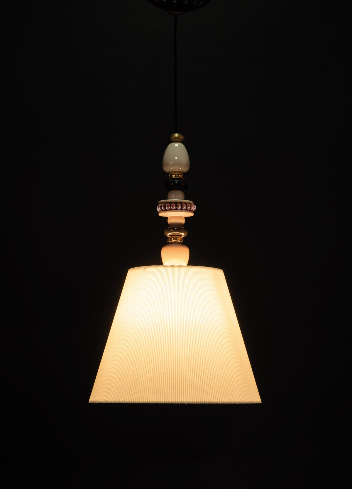 Lladró - Firefly Pendant Light - Pink and Gold