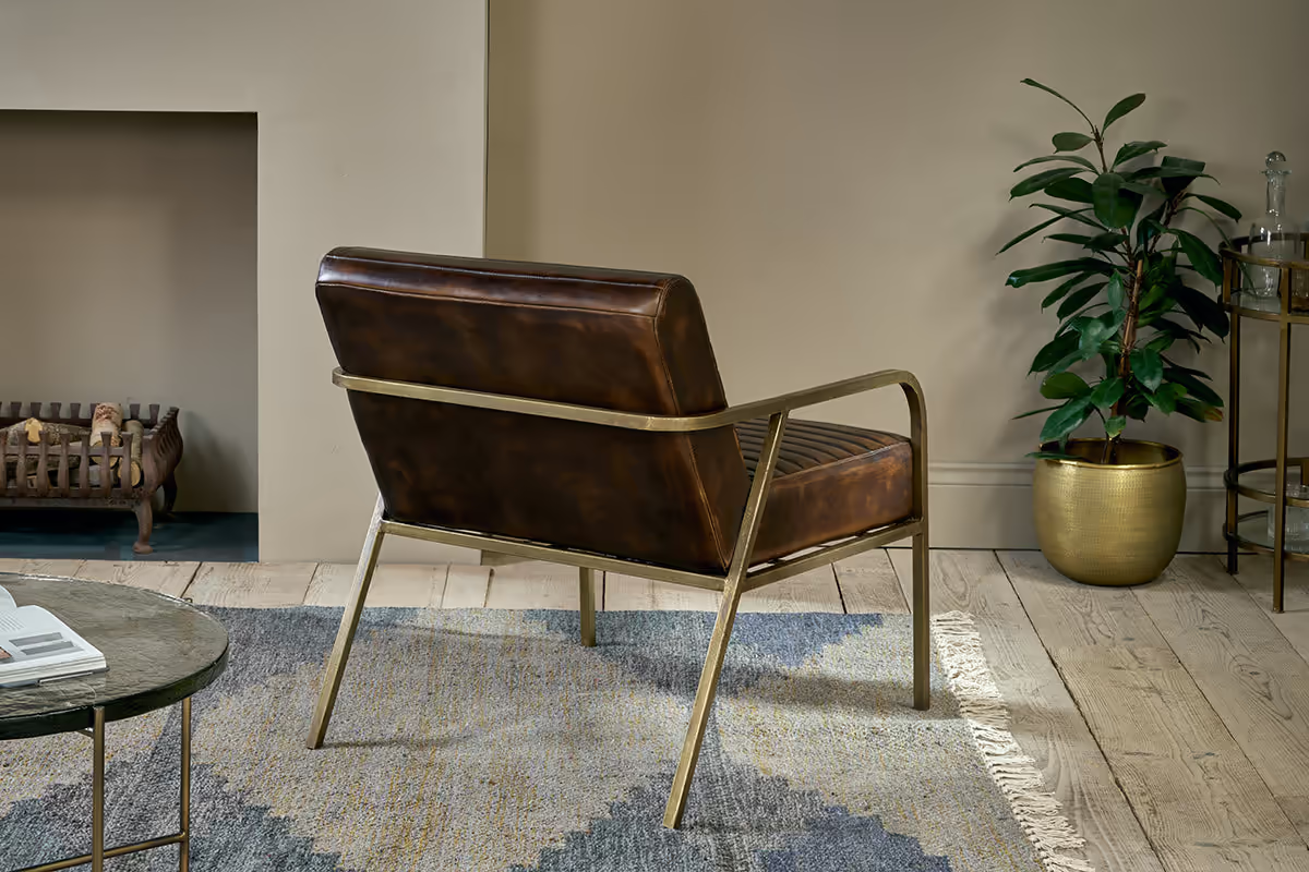 Nkuku - Mirai Ribbed Leather Armchair