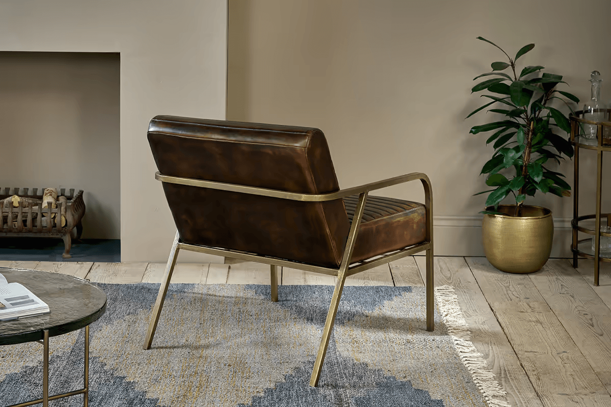 Nkuku - Mirai Ribbed Leather Armchair
