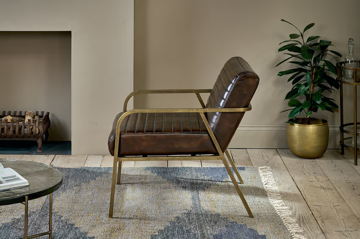 Nkuku - Mirai Ribbed Leather Armchair