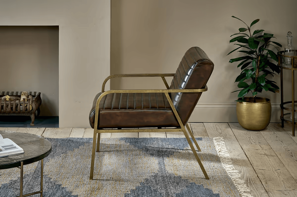 Nkuku - Mirai Ribbed Leather Armchair