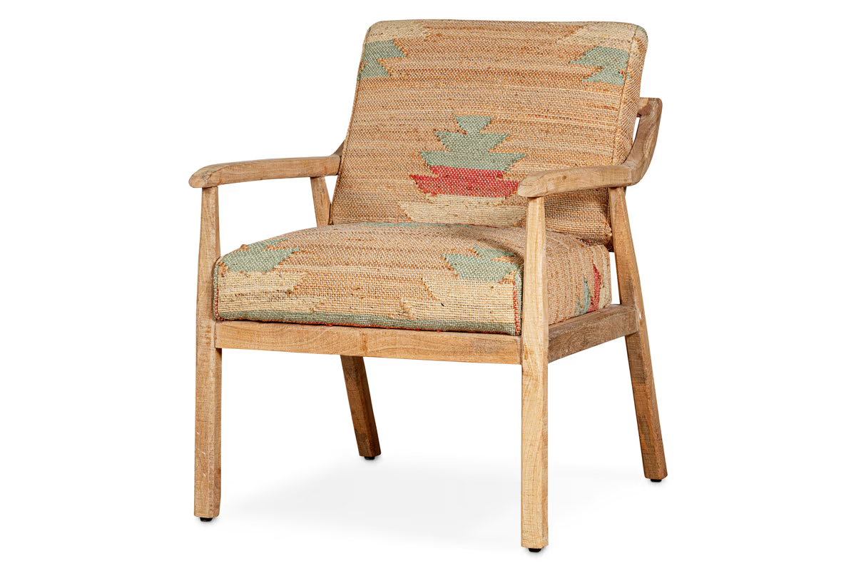 Nkuku - Kavya Kilim Occasional Armchair - Natural
