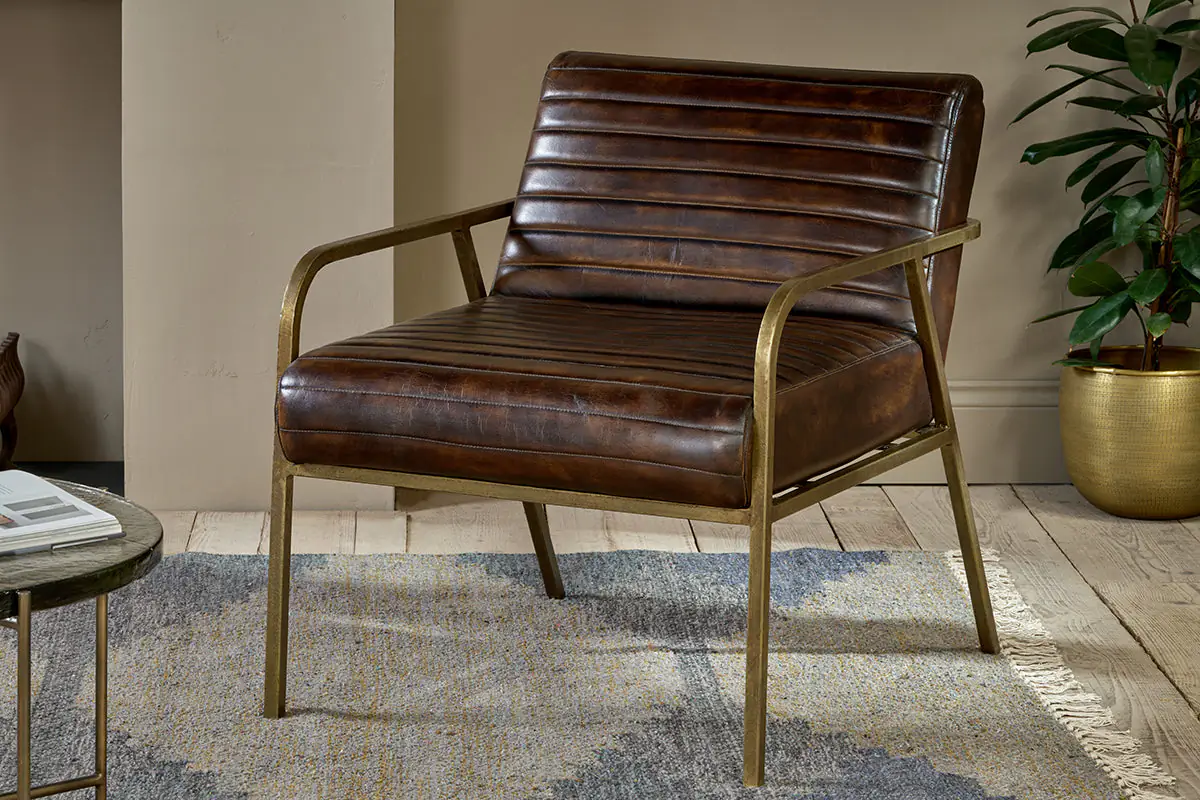 Nkuku - Mirai Ribbed Leather Armchair