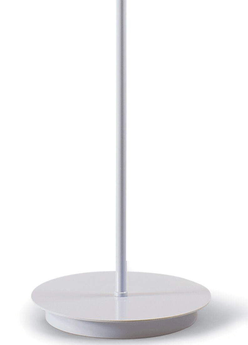Lladró - Belle de Nuit Floor Lamp II - White with elegant porcelain design, perfect for stylish decor.