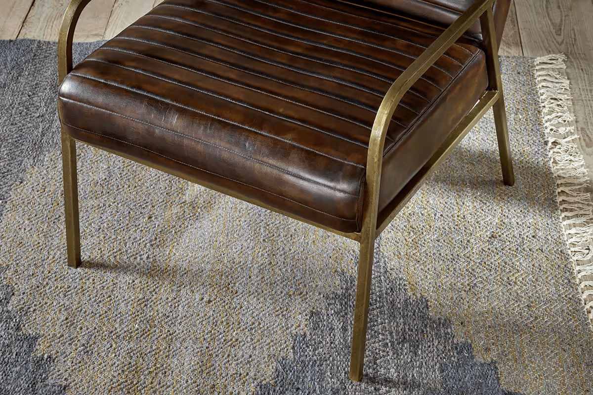 Nkuku - Mirai Ribbed Leather Armchair