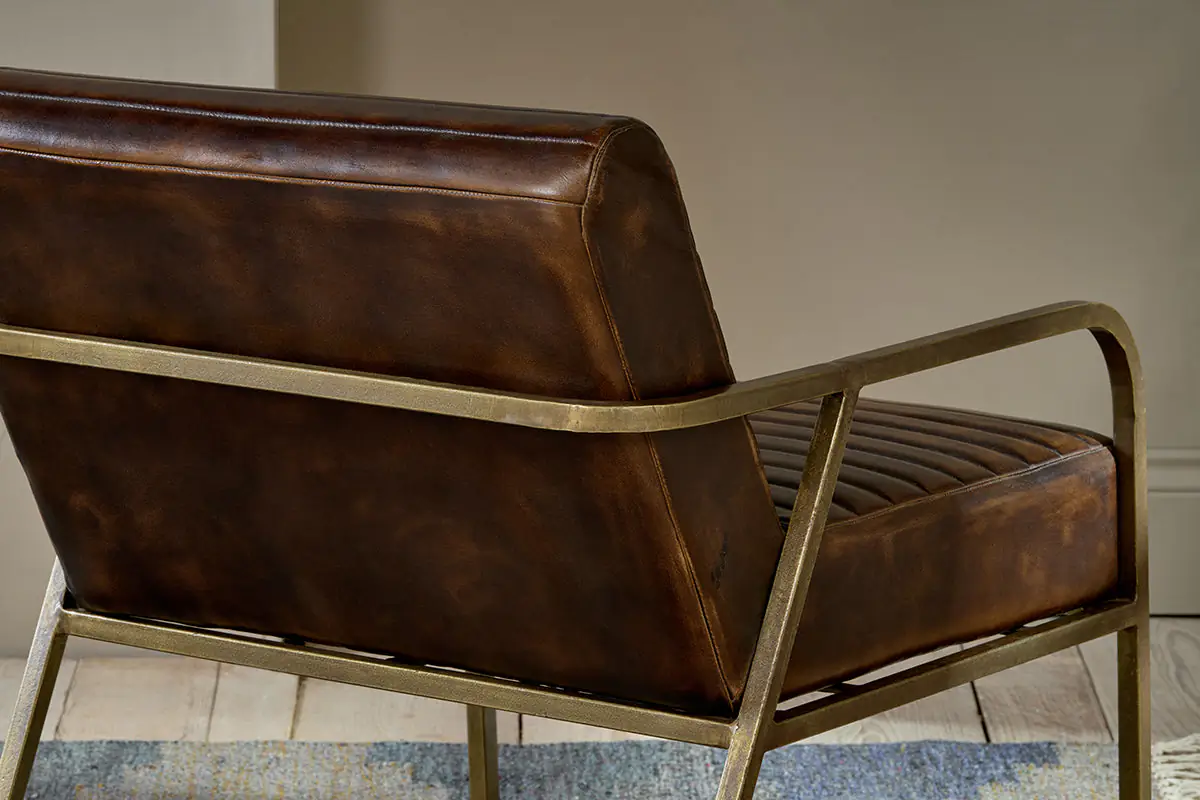 Nkuku - Mirai Ribbed Leather Armchair