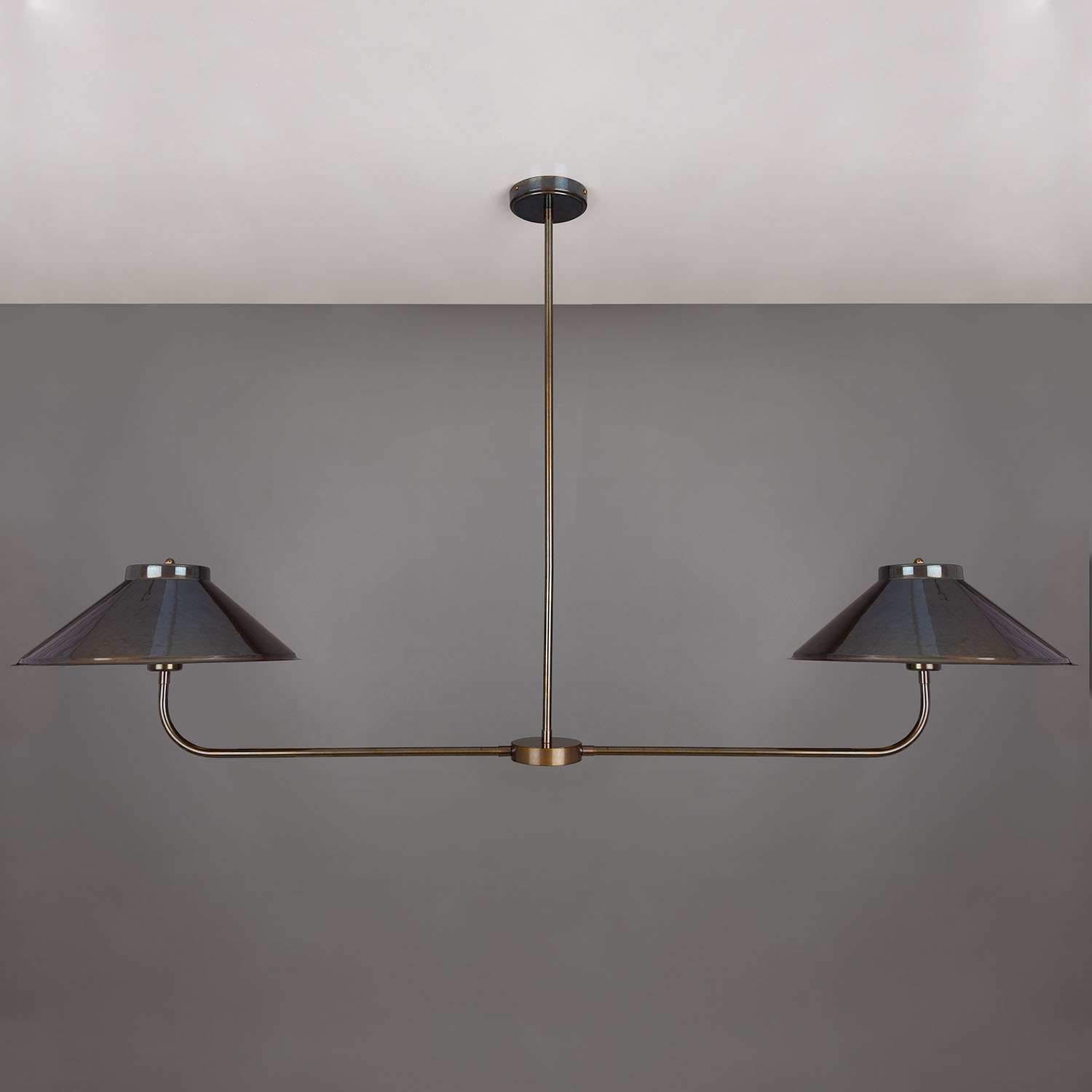 Mullan Princeton Modern Brass Island Chandelier - Antique Brass Finish
