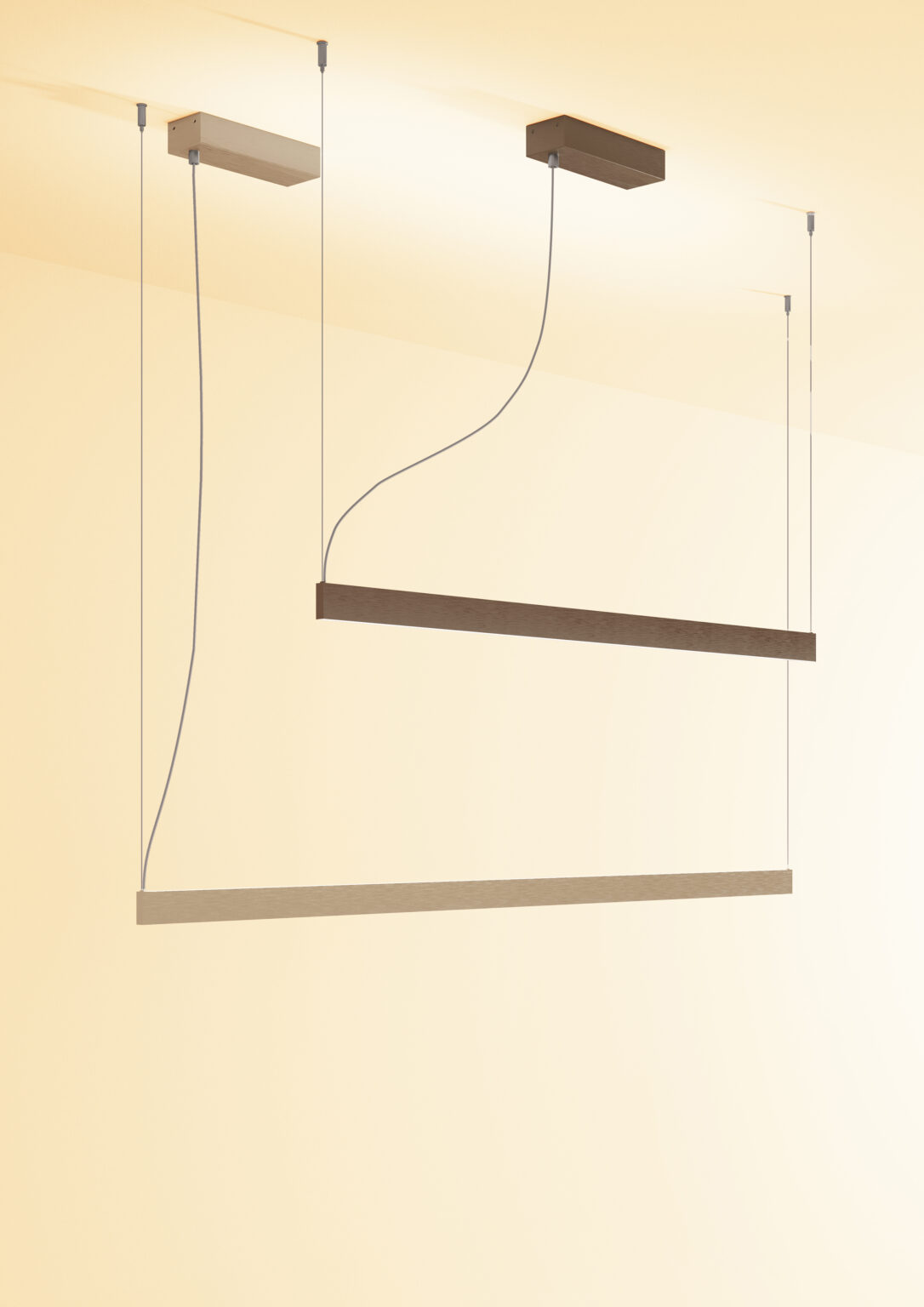 Contardi Lighting Fly Linear Light - l.120 - Brushed Bronze-Nickel