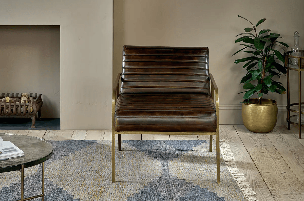 Nkuku - Mirai Ribbed Leather Armchair