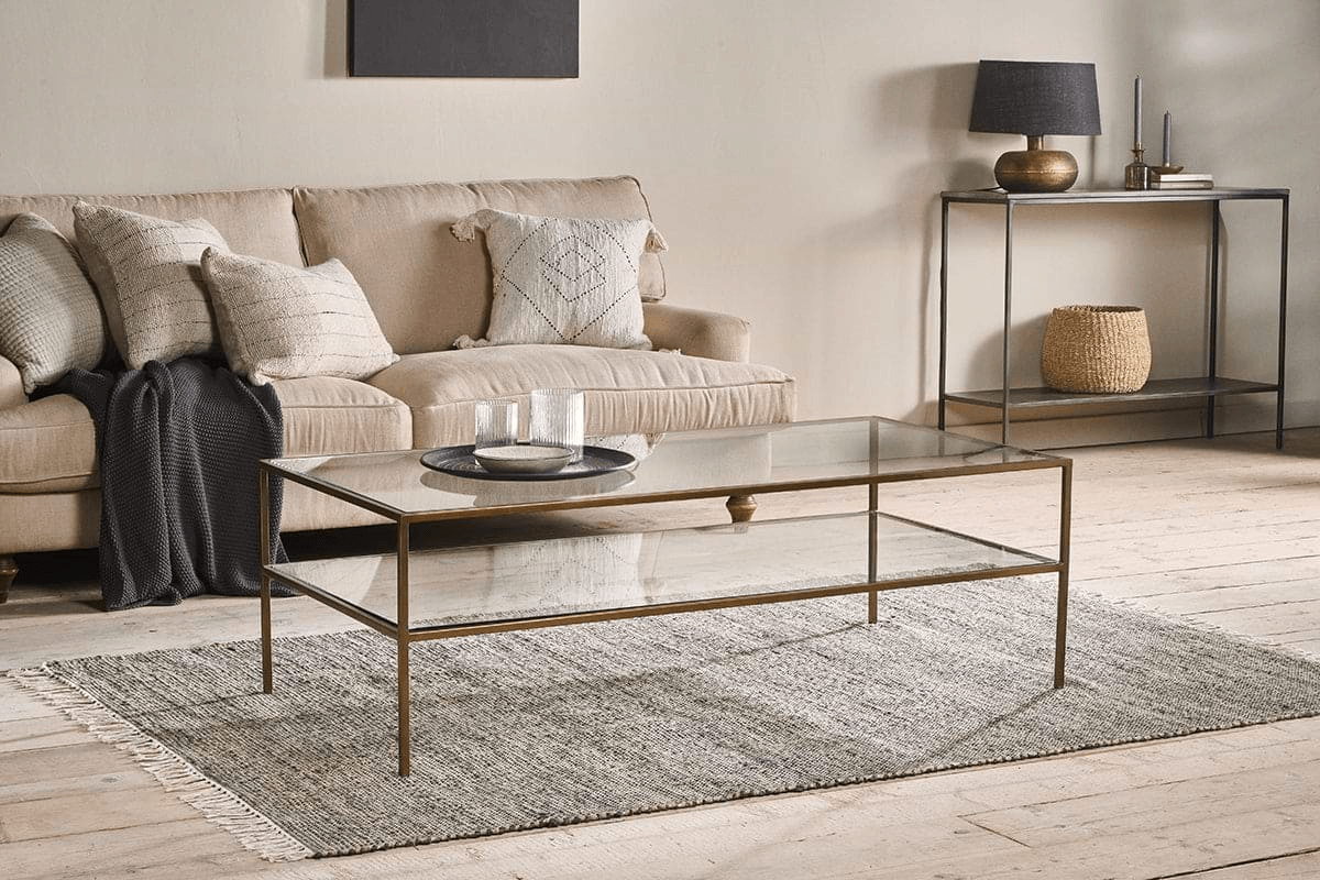 Nkuku - Nakuru Iron & Glass Coffee Table