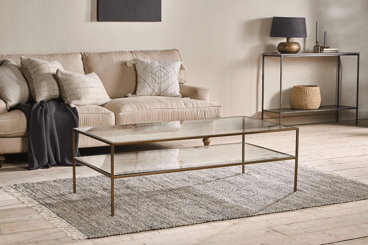 Nkuku - Nakuru Iron & Glass Coffee Table