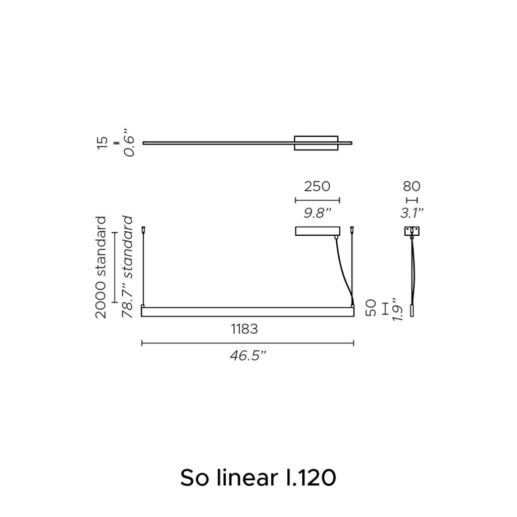 Contardi Lighting Fly Linear Light - l.120 - Brushed Bronze-Nickel