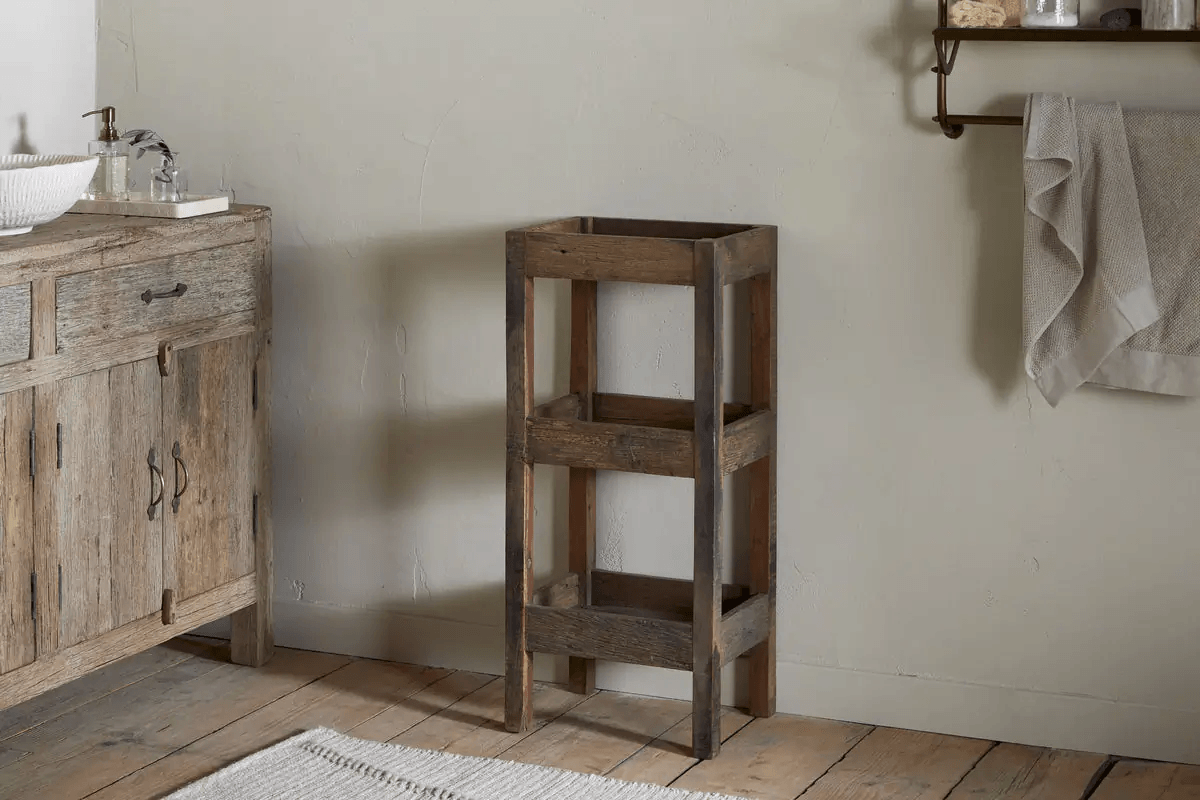Nkuku - Akara Reclaimed Wood Storage Caddy - Natural