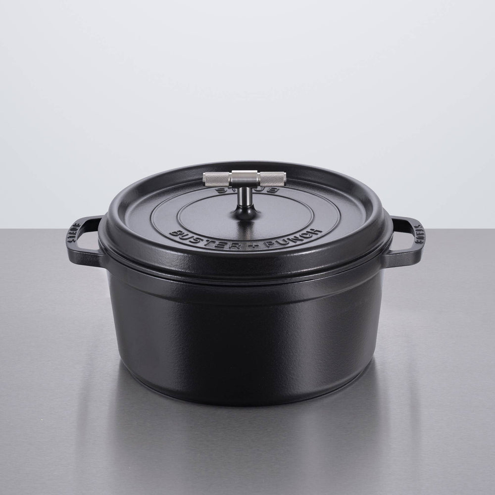 Buster & Punch - Cocotte Cross - 28CM - Staub - Black - Steel