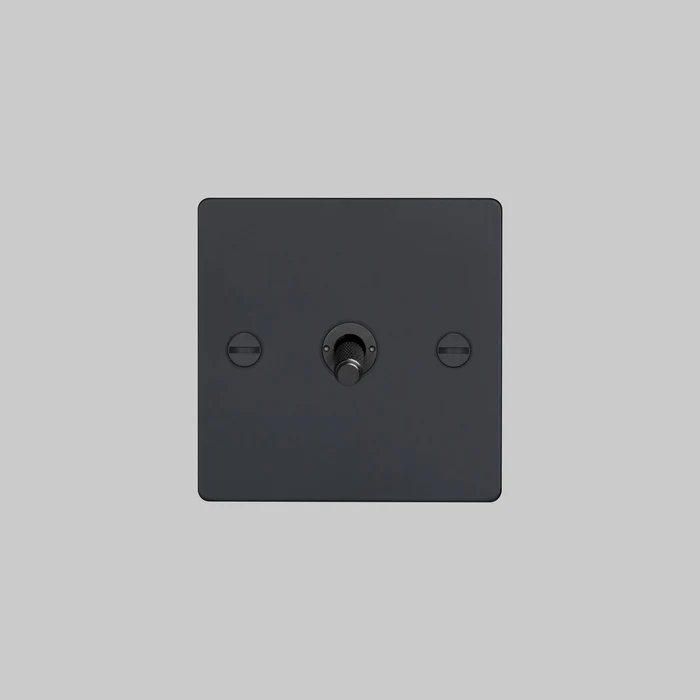 Buster & Punch - 1G Toggle 2-Way Cross Switch - Black Finish