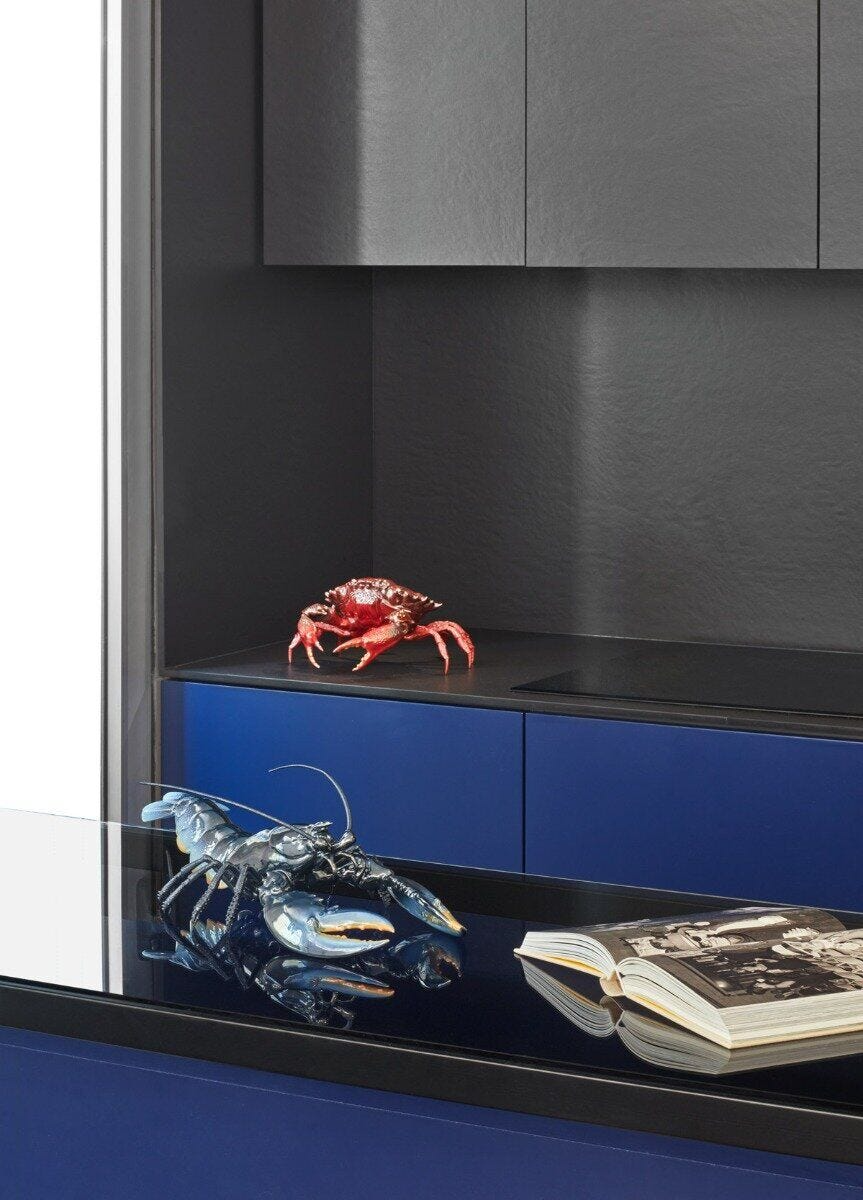 Lladró - Lobster Sculpture - Blue