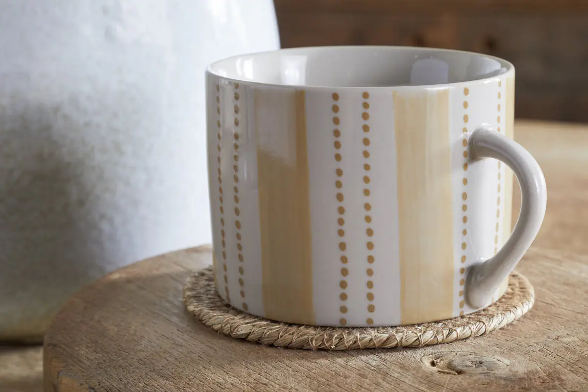 Nkuku - Patthar Mug - Cream & Sand - Large (Set of 2)