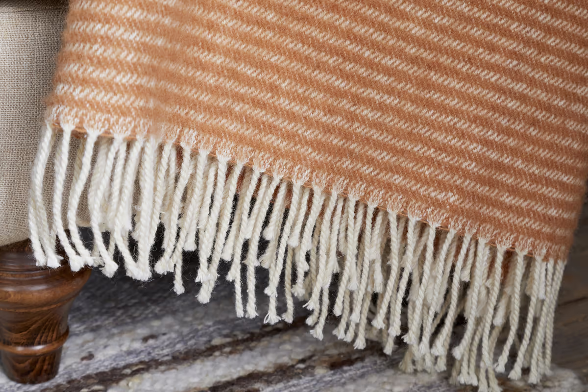 Nkuku - Ilaa Wool Throw - Sand