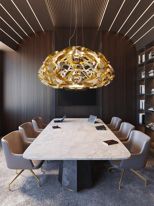 Slamp - Quantica Suspension Lamp - 75 - Gold