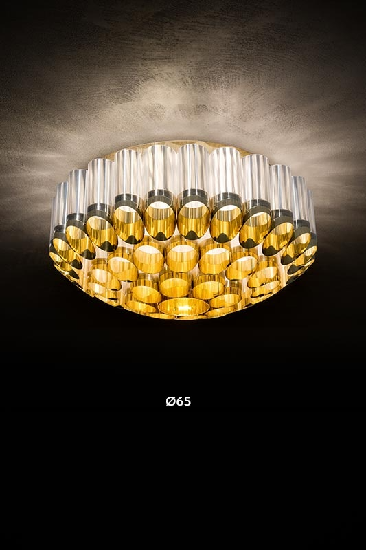 Slamp - Odeon Ceiling Lamp - Medium - Gold