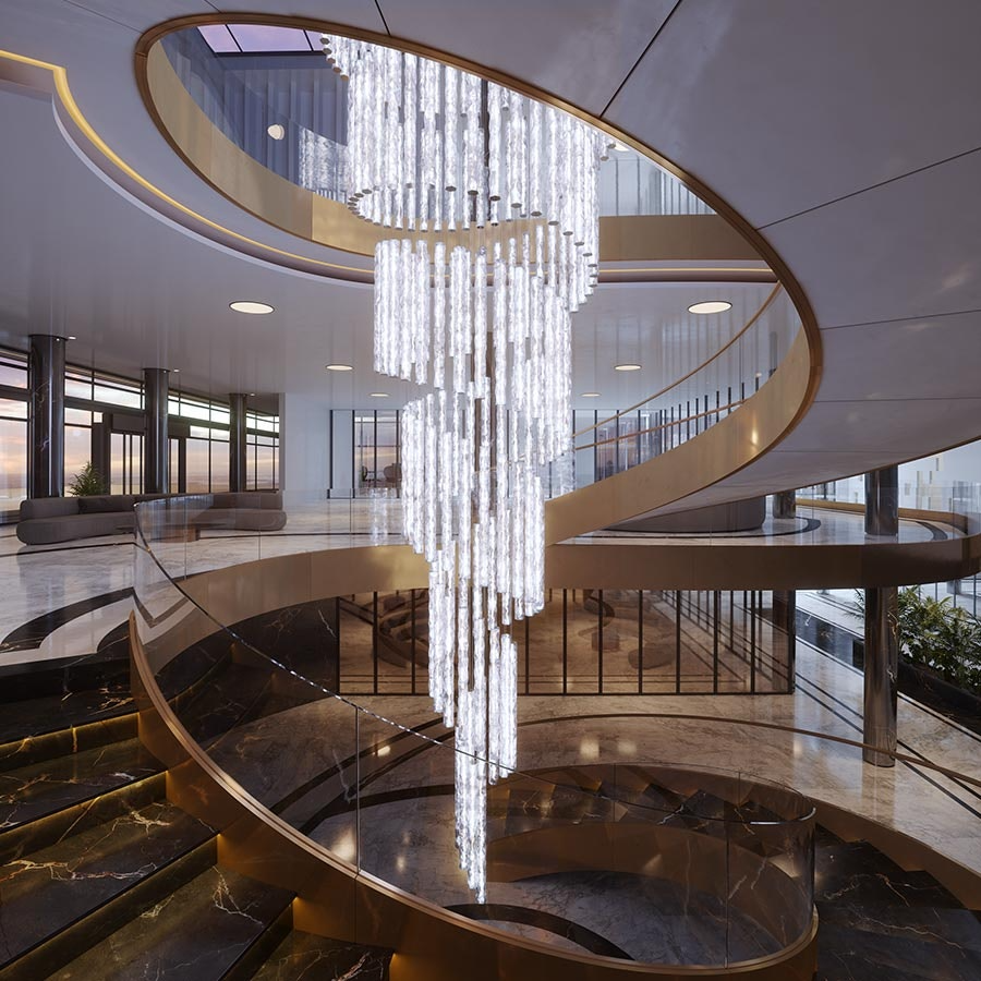 Slamp - Hugo Suspension Lamp - Vertical - Prisma