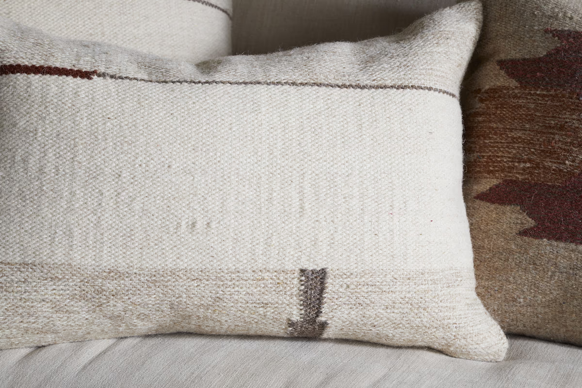 Nkuku - Tamil Wool Cushion Cover - Natural - 60 x 40cm