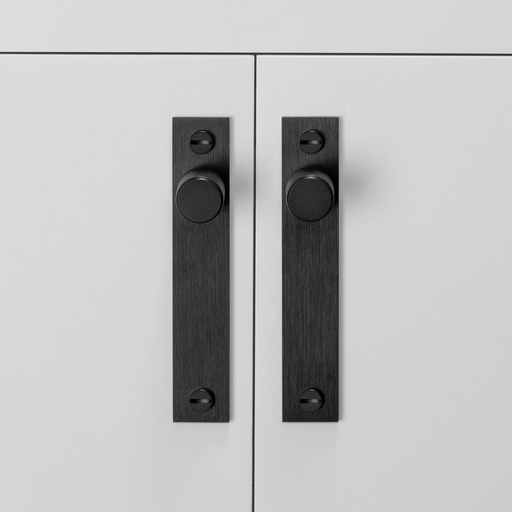 Buster & Punch - Furniture Knob Cross - Plate - Black