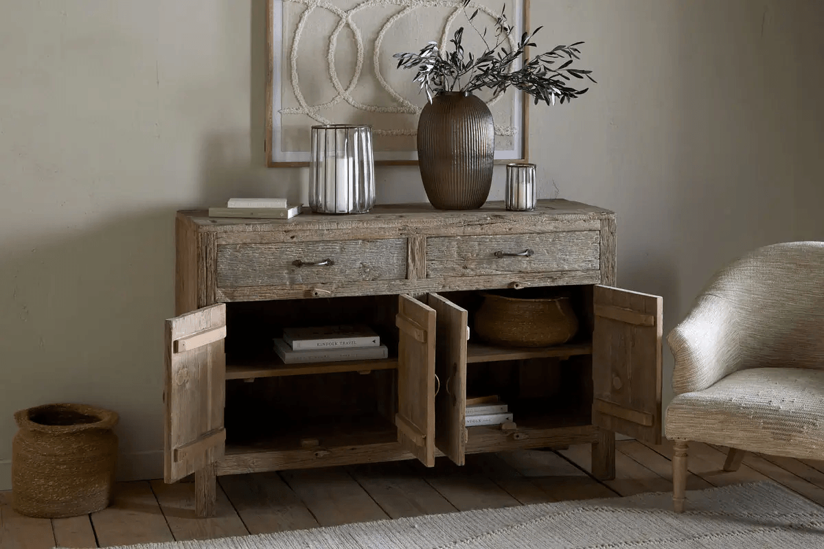 Nkuku - Ibo Reclaimed Wood Sideboard - Natural