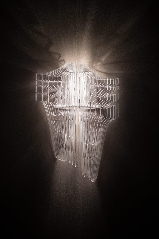 Slamp - Aria Applique Wall Lamp - Transparent